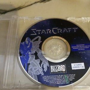 Vintage Starcraft PC Game CD-ROM Disc 1998 Blizzard * No key code included